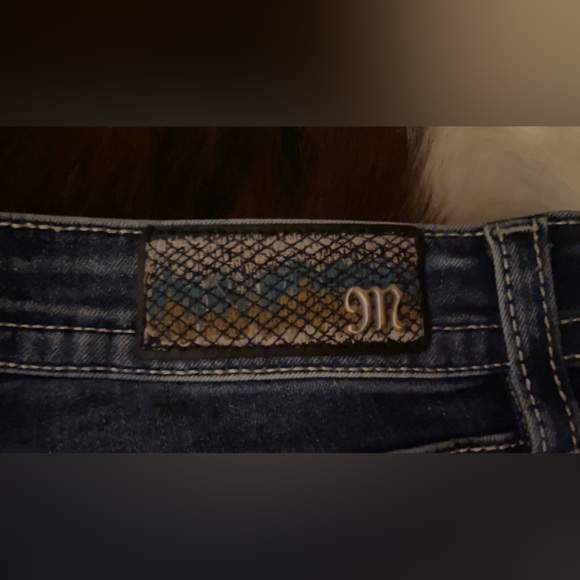 Miss Me Western Style Mid Rise Boot Cut Womens Jeans Size 32 Length 34 - Picture 9 of 9